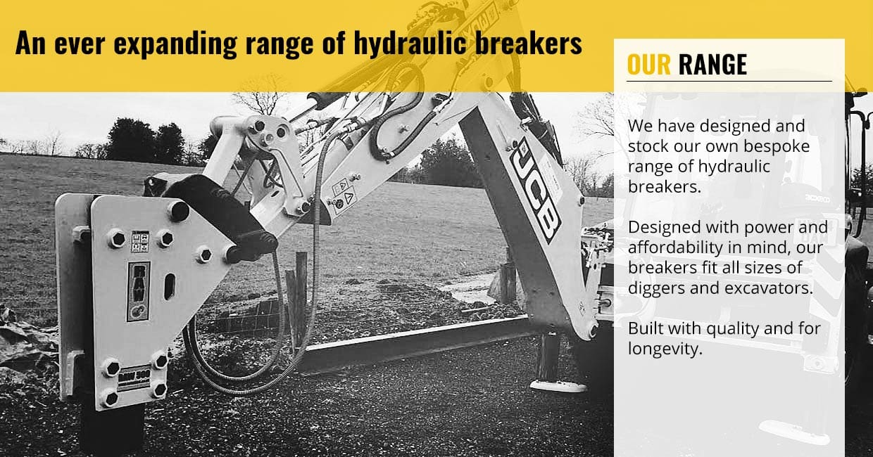 Hydraulic breaker post driver tools and attachments